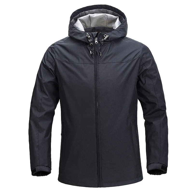 Men's Waterproof 2025 Jacket new Soft Shell Sports Outdoor Windbreaker Breathable Windproof Casual Hooded Coat Spring Male Hiking Jackets