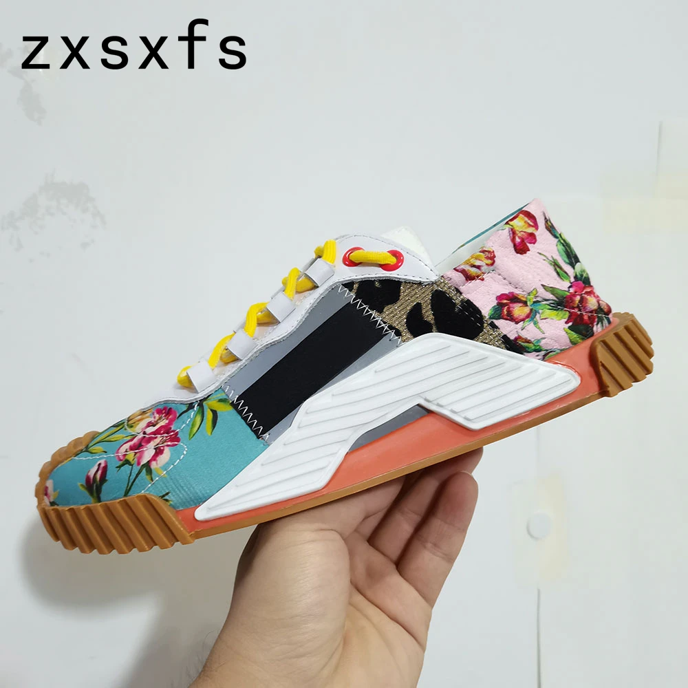 Brand Designer 2025 Women Flats Bottom Sneakers Black Cross-Tied Platform Causal Shoes Spring Summer Outside Walk new Runners For Women