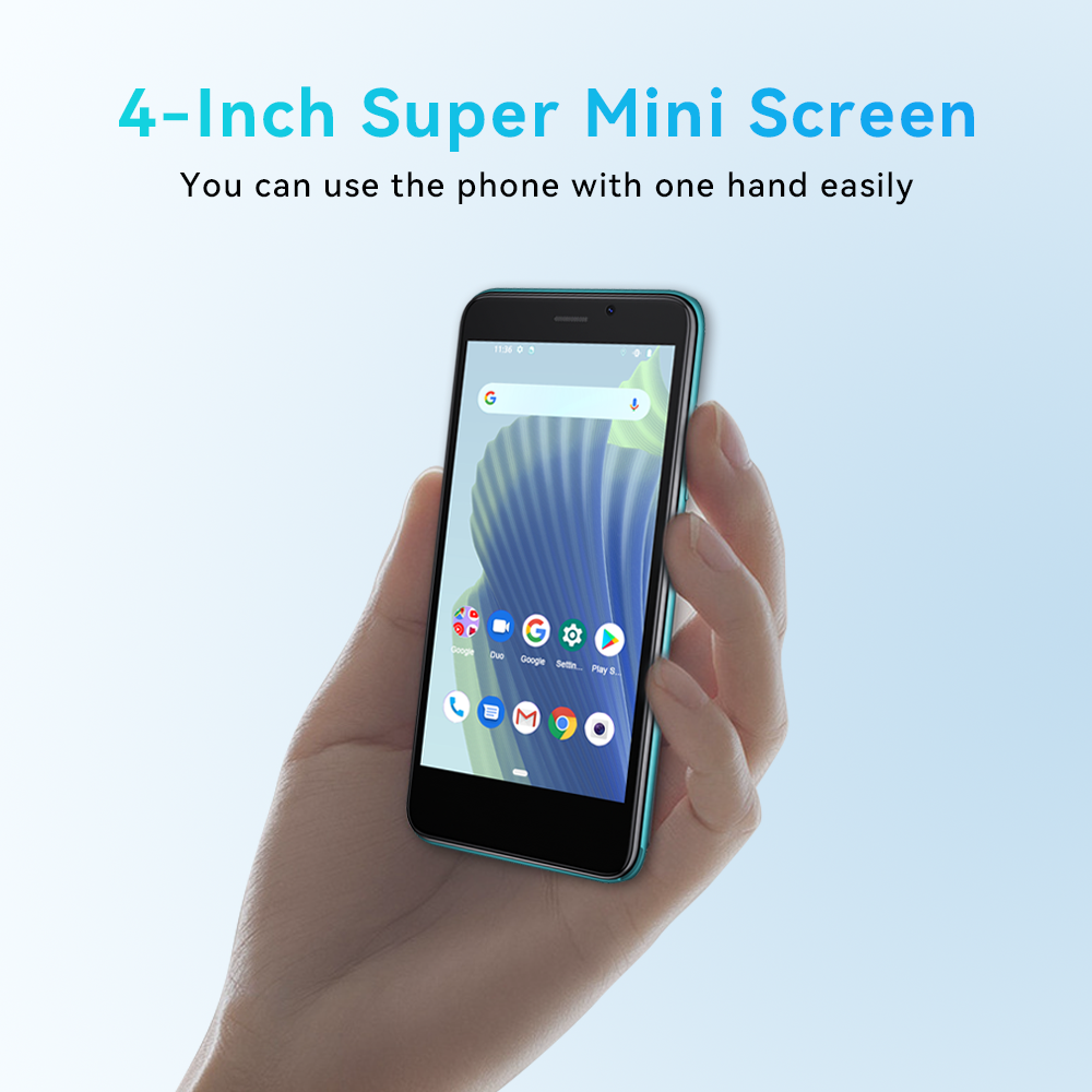 2025 Cubot J20, 4-Inch Mini Screen, Android 12, 2/3GB RAM, 16/32GB ROM (128GB Extended), Dual SIM Dual 4G Celulares, 2350mAh, GPS