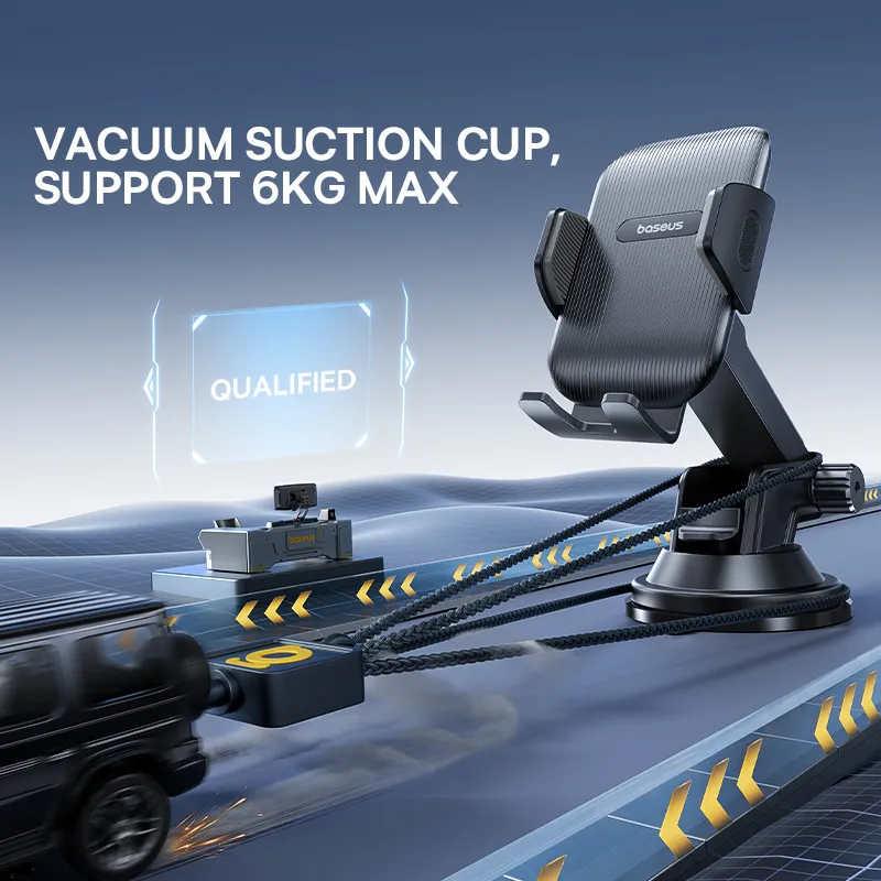 Baseus Car Phone Holder Sucker for Dashboard Windshield Vent Mobile Car Holder Clamp For iPhone Pro Max X Xiaomi Huawei Samsung