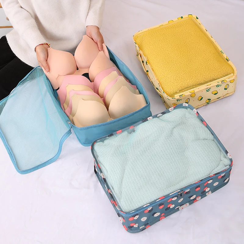 1pcs Travel Bag Suitcase Packing Cube System Large Capacity Unisex Clothing Sorting Organize Luggage Shoes Makeup Storage Cases