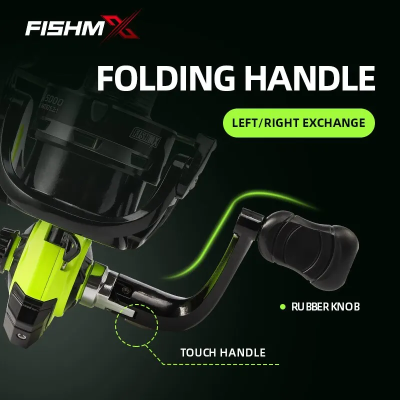 Fishmx Fishing Reel Full Metal Spool Grip Saltwater Freshwater Suitable For Any Fish Species Fishing Line Spinning Reel