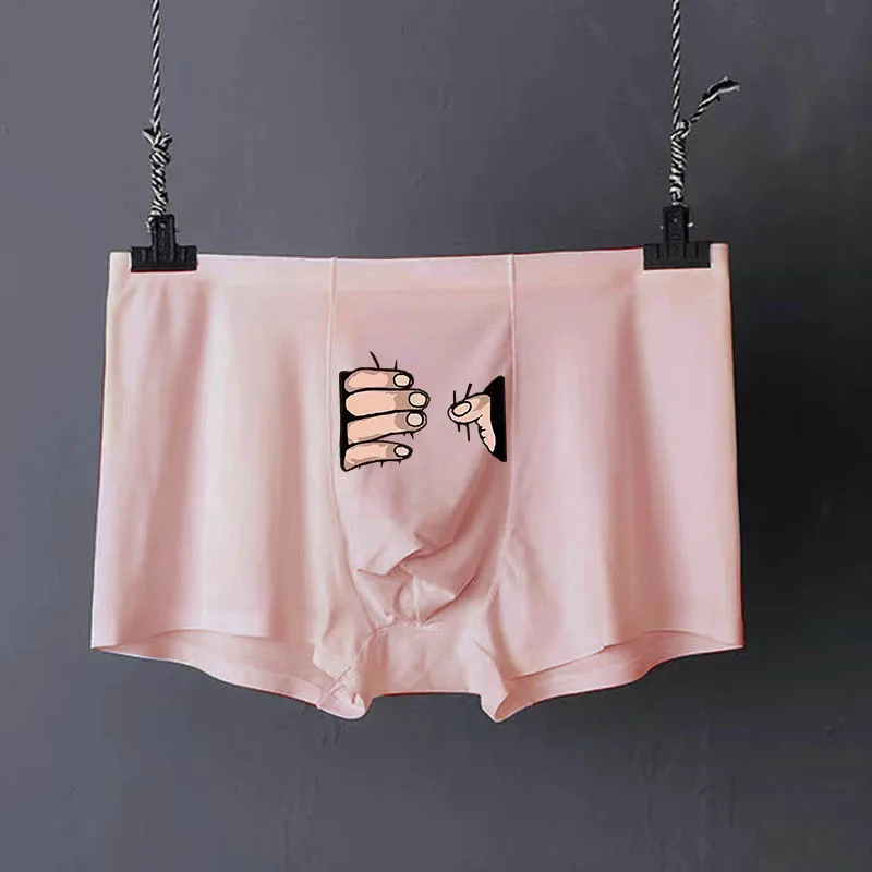 Couple Underwear Sexy Lace Men's Boxer Women Panties Low Waist Printed Bow Ice Silk Lingerie Underpants for Boyfriend Girlfriend