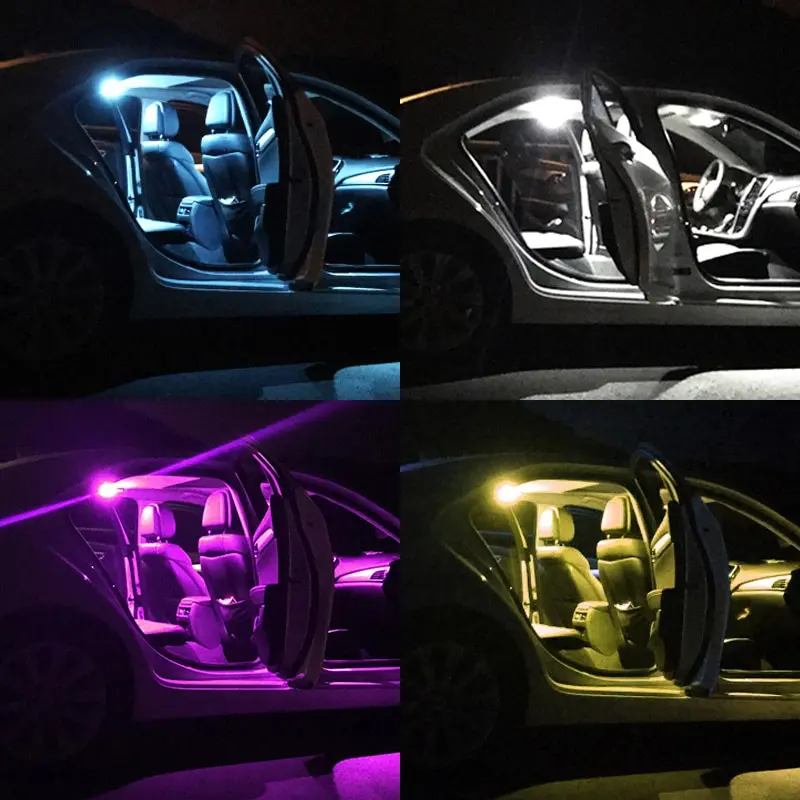 20PCS W5W T10 LED Bulbs Canbus 8SMD 12V LED Car 2025 Interior Map Dome Lights Parking Light new Auto Signal Lamp