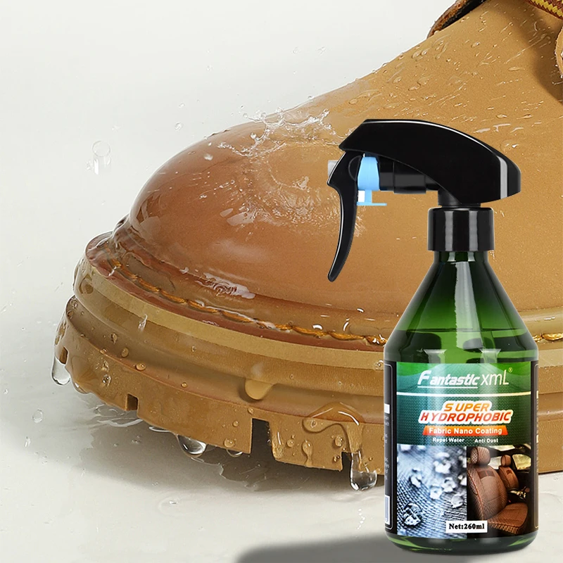 Fabric Nano Coating Car Interior Protective Super Hydrophobic for Cars Care 260ml Spray Use for Textile Shoes Water Repellent