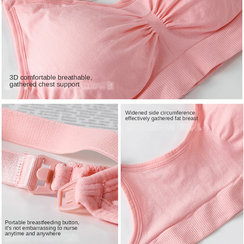 Nursing Bra Wirefree Breastfeeding Underwear new Maternity Women Prevent 2025 Sagging Pregnancy Clothes Breathable Material Feeding Bras