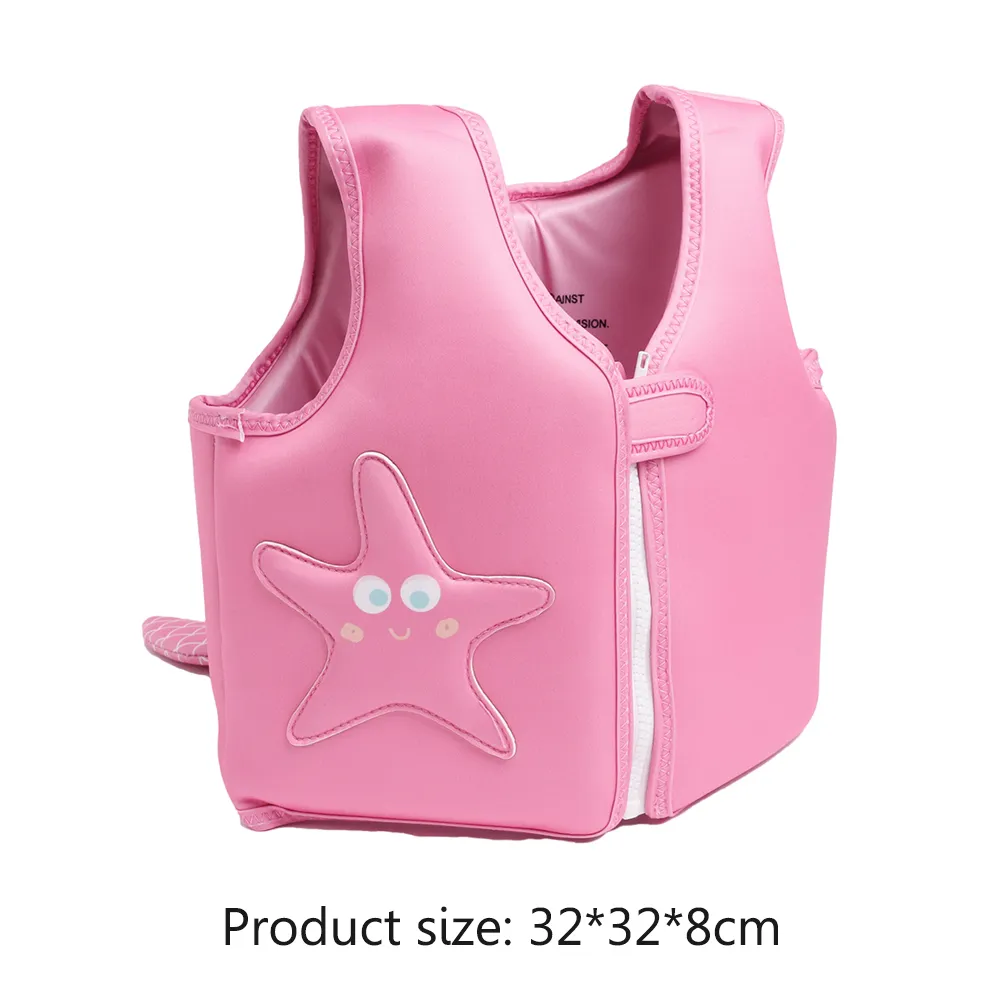 2-6 Years Old Kids Life Jacket Swim Aid Life Vest Cute Floating Vest Child Safety Barrier Kayak Beach Swimming Pool Accessories