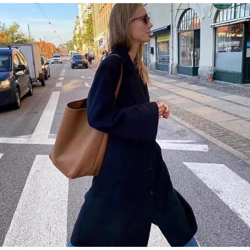 Evening Bags Totes 2024 Casual Women Shoulder Bag Leather Tote Handbag Female Shopping Soft Lady Commute High Capacity