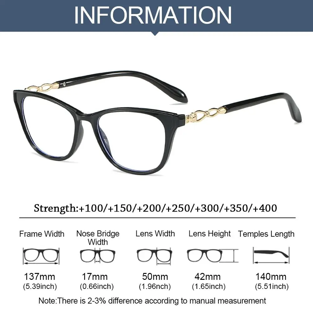 2025 Trendy Cat Eye Anti-Blue Light Blocking Reading Glasses new Women Men Square Optical Presbyopic Eyeglass Computer Hyperopia Eyewear