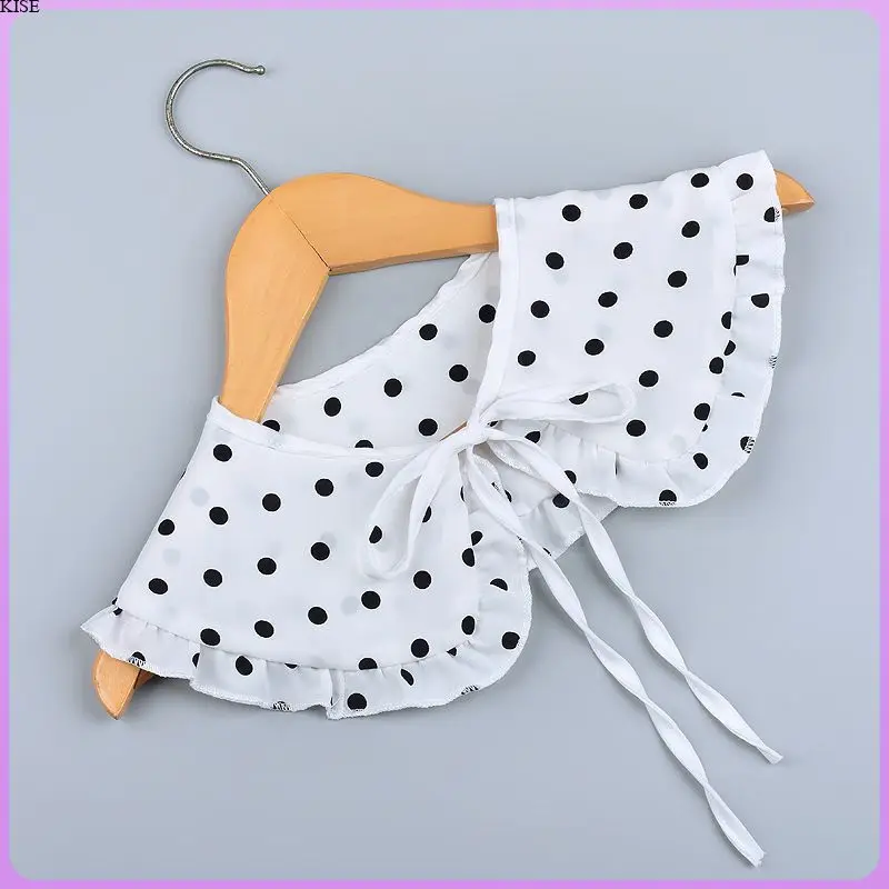 new Female Lace 2025 Fake Collars Blouse Vintage Detachable Shawl Men Adjustable False Collar Versatile Half-length Shirt Accessories