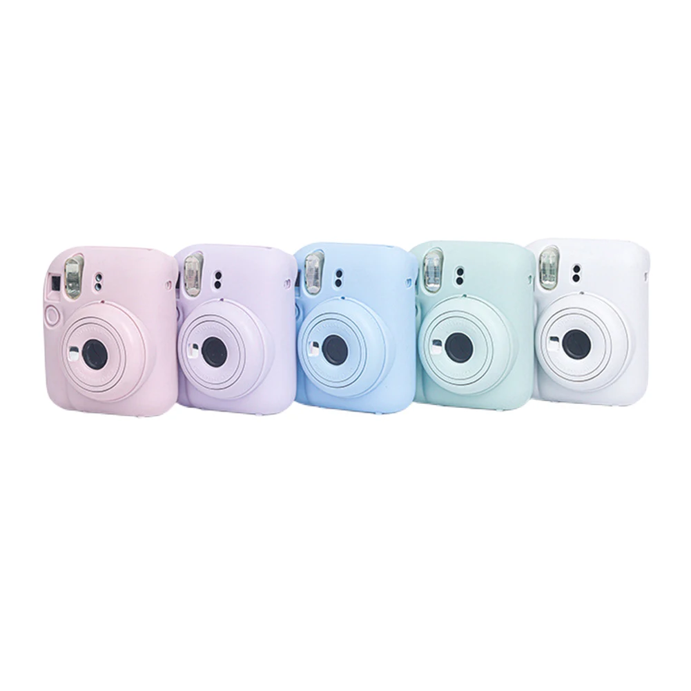 Suitable for Fujifilm Instax Mini 12 Solid Color Protective Durable Drop Soft Shell Fit Camera Silicone Cover