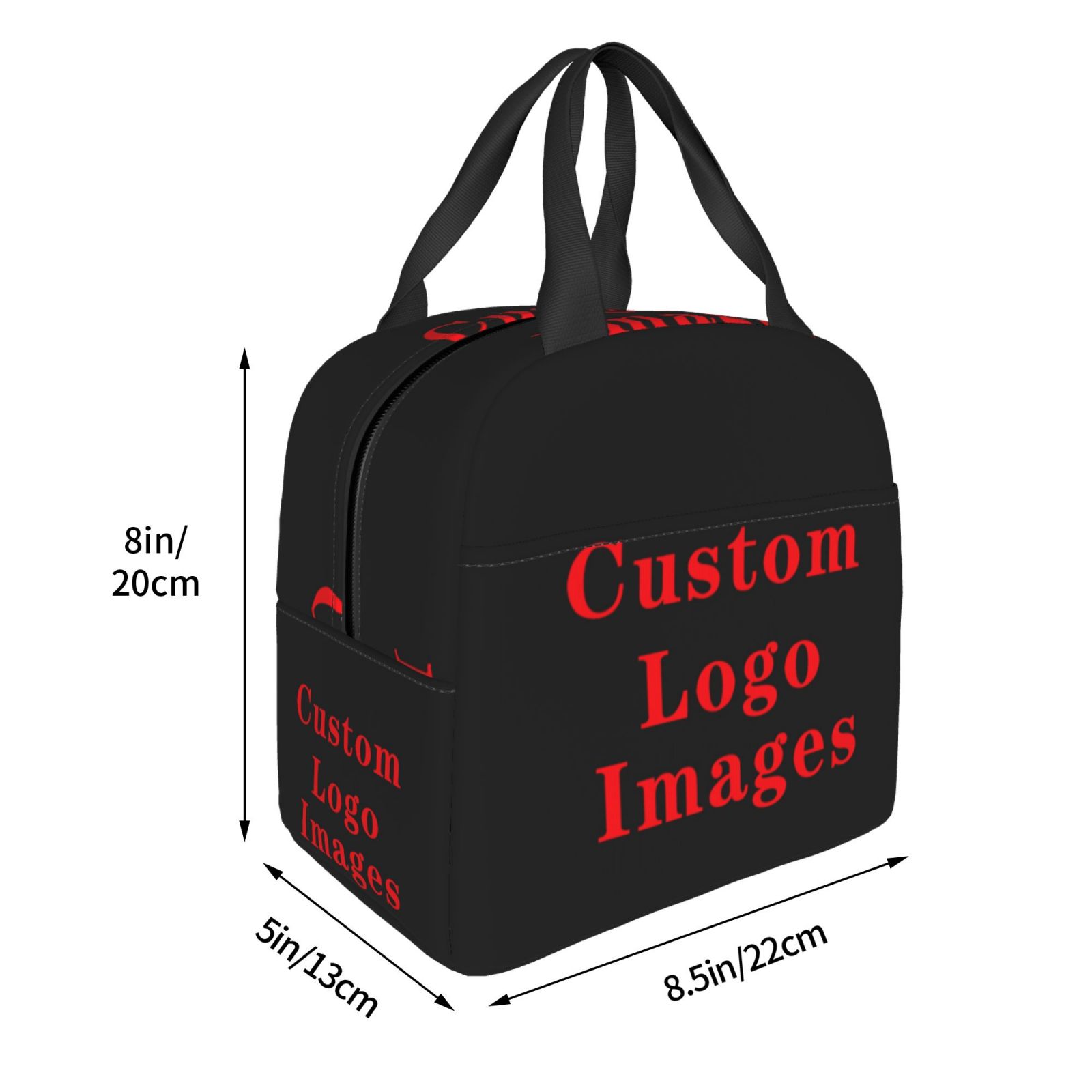 Custom Your Design Portable Lunch Box Women Customized Logo Printed Thermal Cooler Food Insulated Lunch Bag School Children