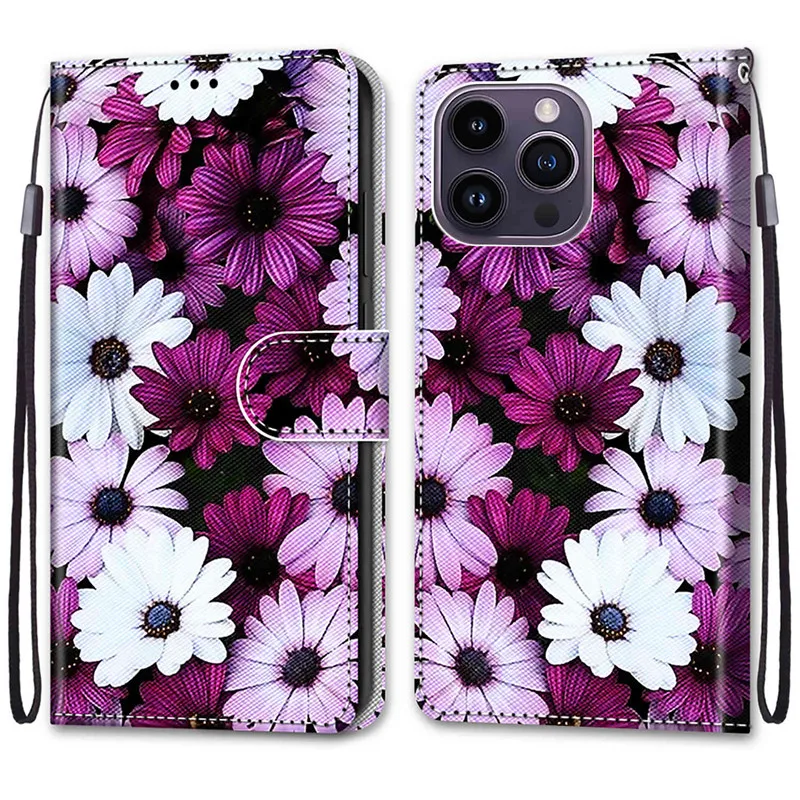 Pattern Flip Case Flower For ZTE Blade A52 2023 A5 A3 2020 Ztea52 A 52 Wallet Leather Phone Cases Stand ddmysmile Book Cover Bags Smile