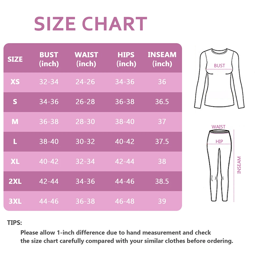 Winter Women's Thermal Underwear Set Long Johns Tops Warm Pants Suit Ladies Sports Base Layer Set Top Bottom Women Clothing