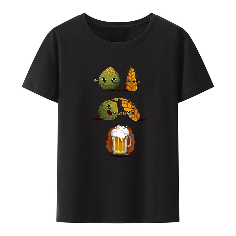 Beergetarian new Funny Men Women T-shirt Camisa Short Sleeve Tee Roupas 2025 Masculinas Loose O-neck Casual Koszulki Short-sleev Humor