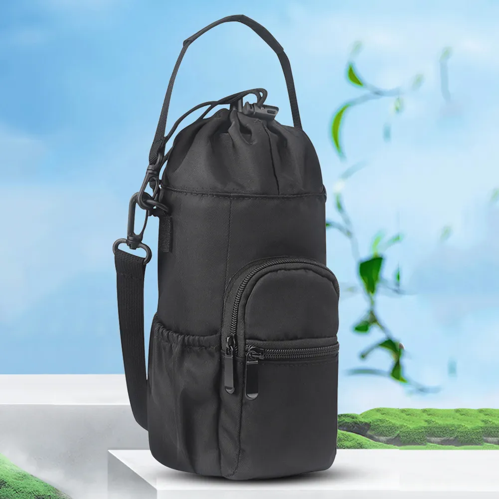 32/40oz Water Bottle Carrier Insulated Water Bottle Pouch Sleeve with Shoulder Strap Phone Pocket Sling Bag for Sports Kettlen
