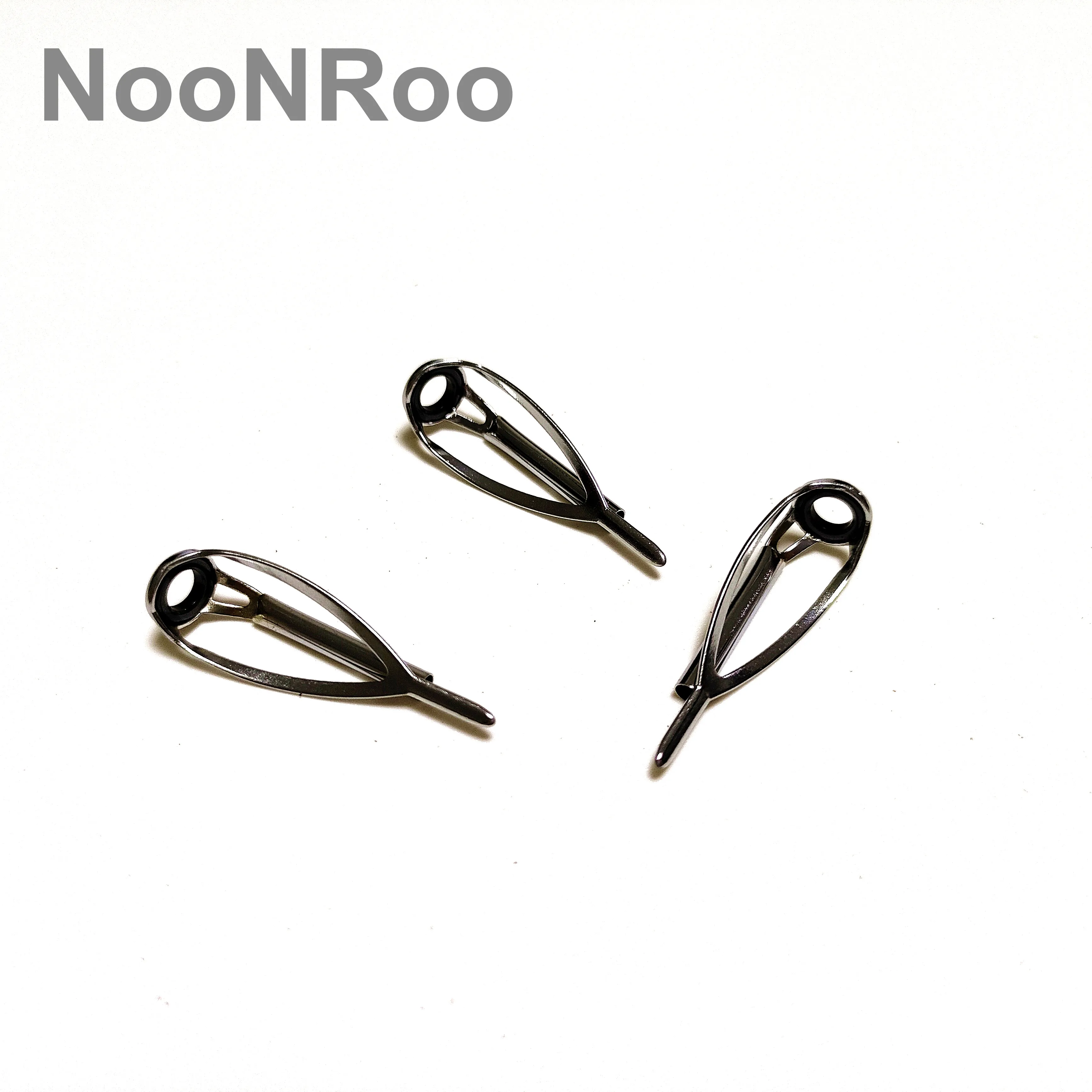 new 3PCS Fishing Rod MN Tip Top 2025 #6 /#8 Guide For Spinning and Casting DIY Fishing Rod Building Repair Sier Color NooNRoo