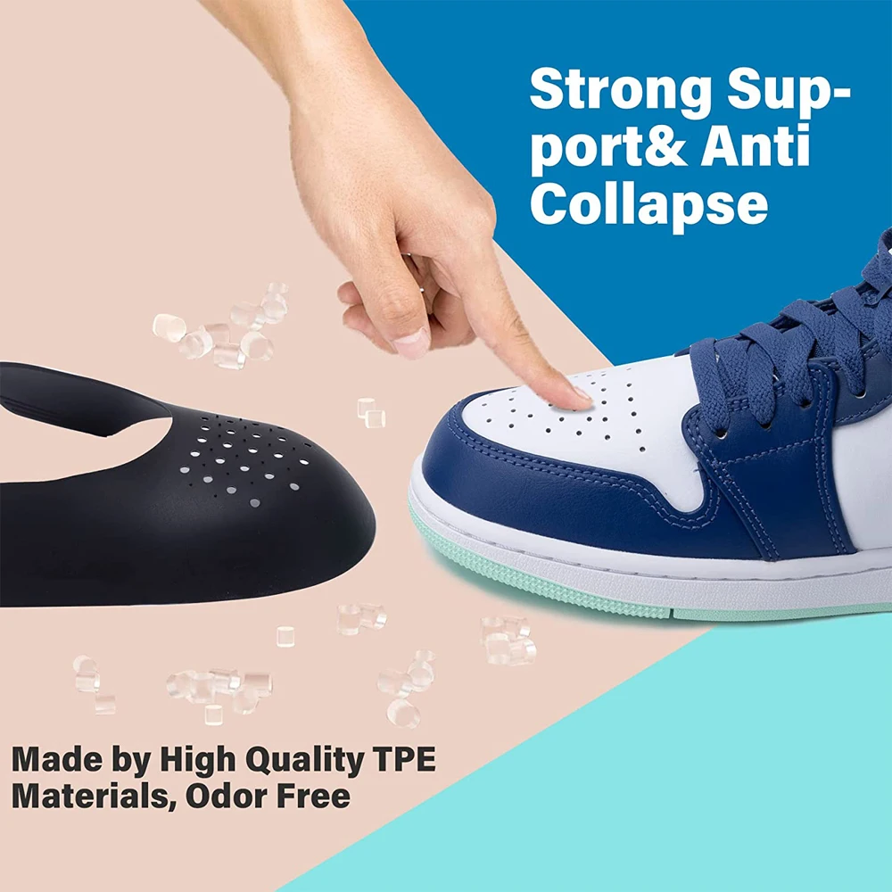 6Pairs Shoes Anti Crease Protector for Sneakers Toe Caps Sports Support Crease Guard for Sneaker Anti-wrinkle Shoe Stretcher