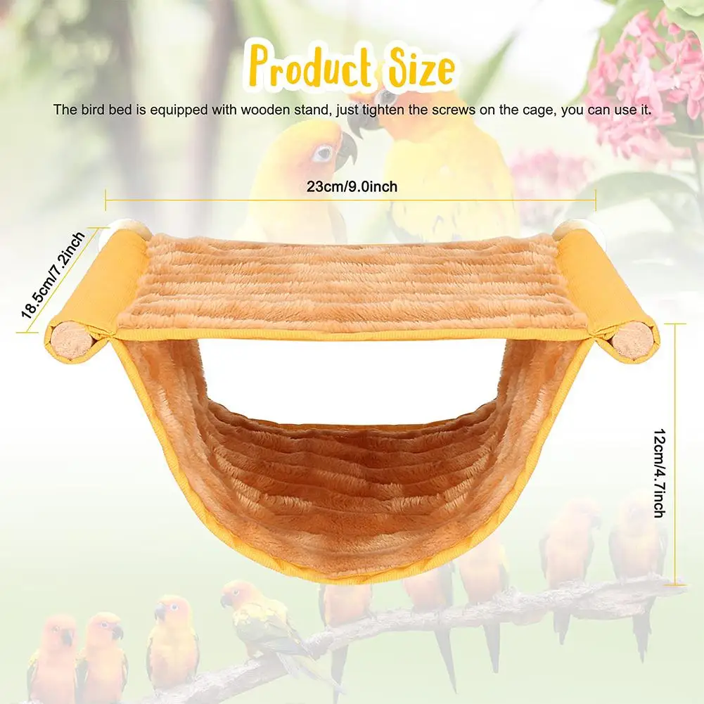 Pet Hanging Hammock Warm Nest Bed Removable 2025 Washable Parrot Bird Cage Perch For new Parrot Hamster House Accessories