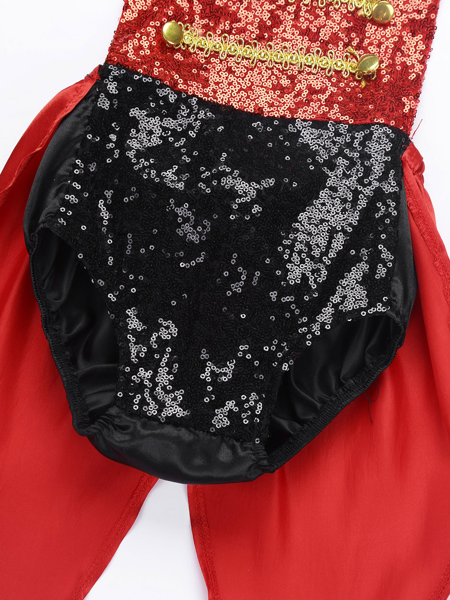 Baby Girl Toddler Ringmaster Circus Costume Bodysuit Shiny Sequins Bowknot Romper with Feather Hat for Halloween Cosplay Party