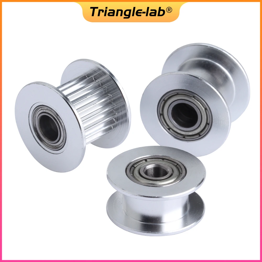 Trianglelab Synchronous Timing Belt Idler 20 Teeth Bore 3/4/5mm with Bearing for Timing belt Width 6MM 10MM 3D Printer
