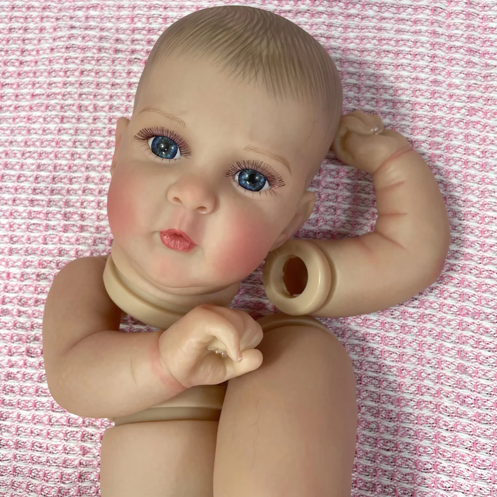 19Inch Painted/Unpainted Reborn Doll Kit Jocy With Cloth Body 2025 Unfinished Unassembled Mold High Quality new Handmade Doll Parts