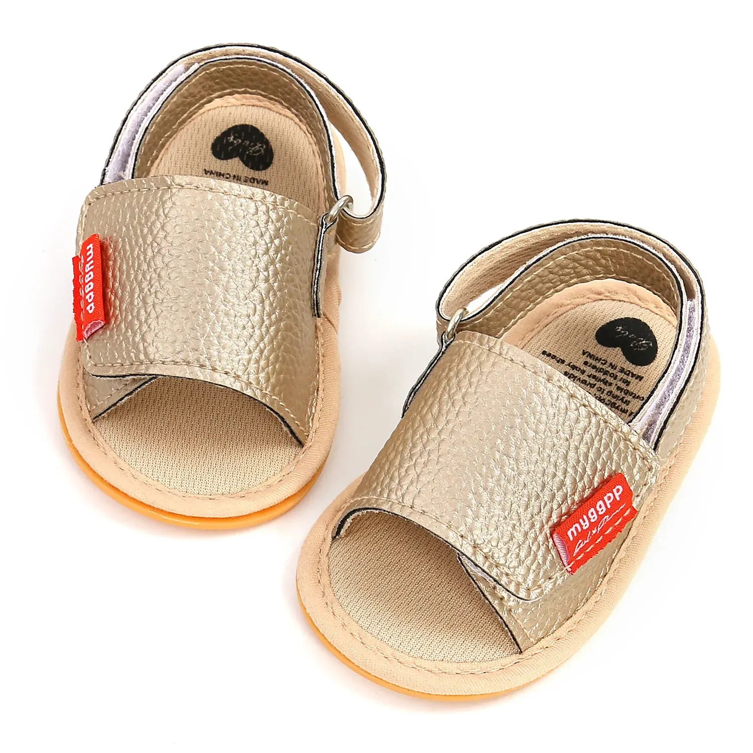 Meckior Baby 2025 Retro Sandals PU new Leather Newborn Baby Boy Girl Shoes Non-slip Rubber Sole First Walker Summer Toddler Sandals