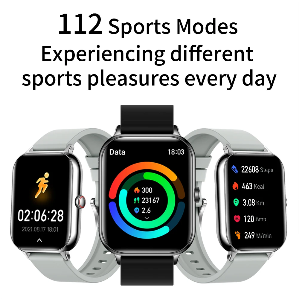 new World Premiere KUMI KU6 Smart Watch 1.91inch NFC Smartwatch Bluetooth Call 110+ Sport Heart Rate 2025 Tracker IP68 Waterproof