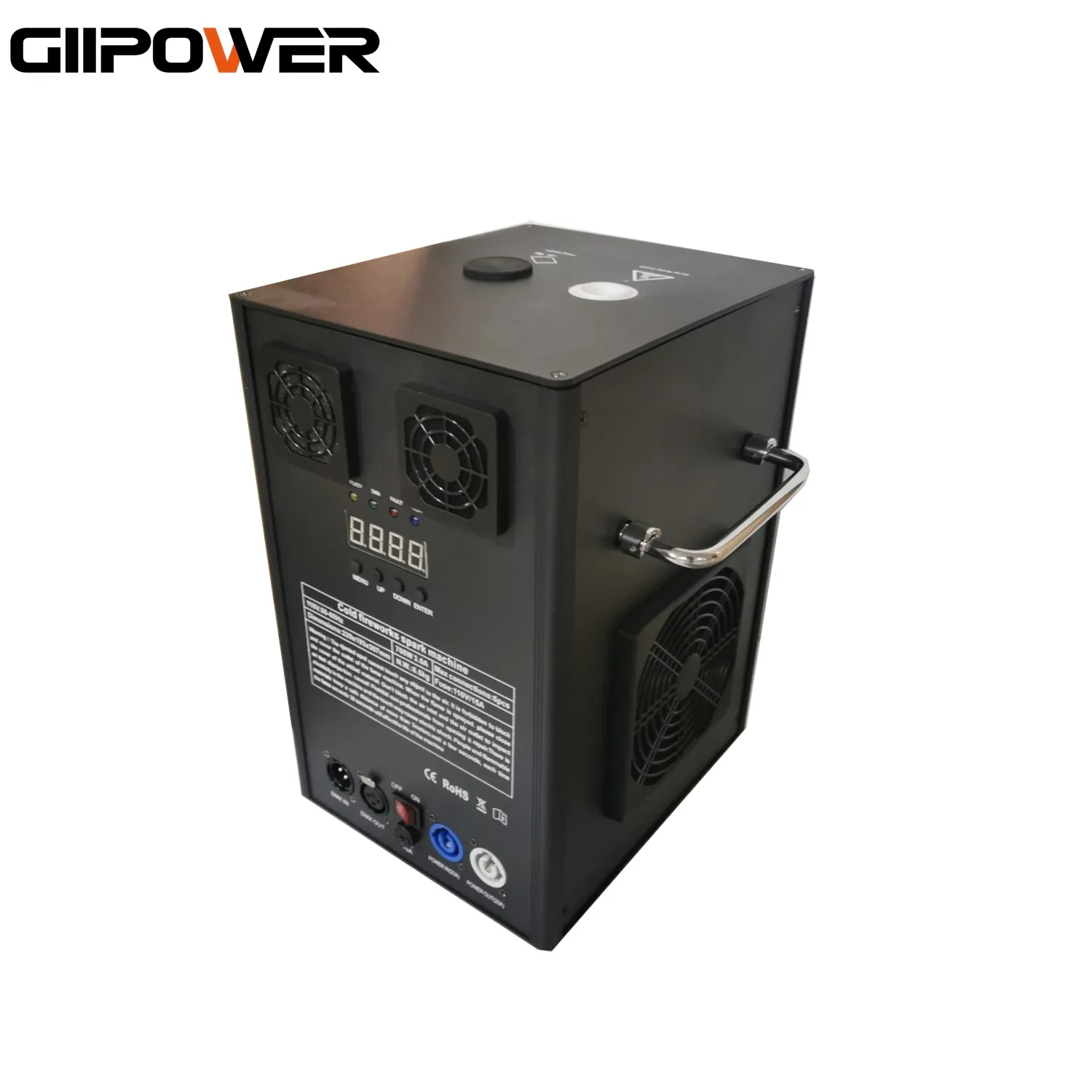 2PCS 700W Cold Spark Machine Flight Case 600w Sparkler Wedding 750W Fireworks Cold Spark Machine Firework Ti Powder Indoor