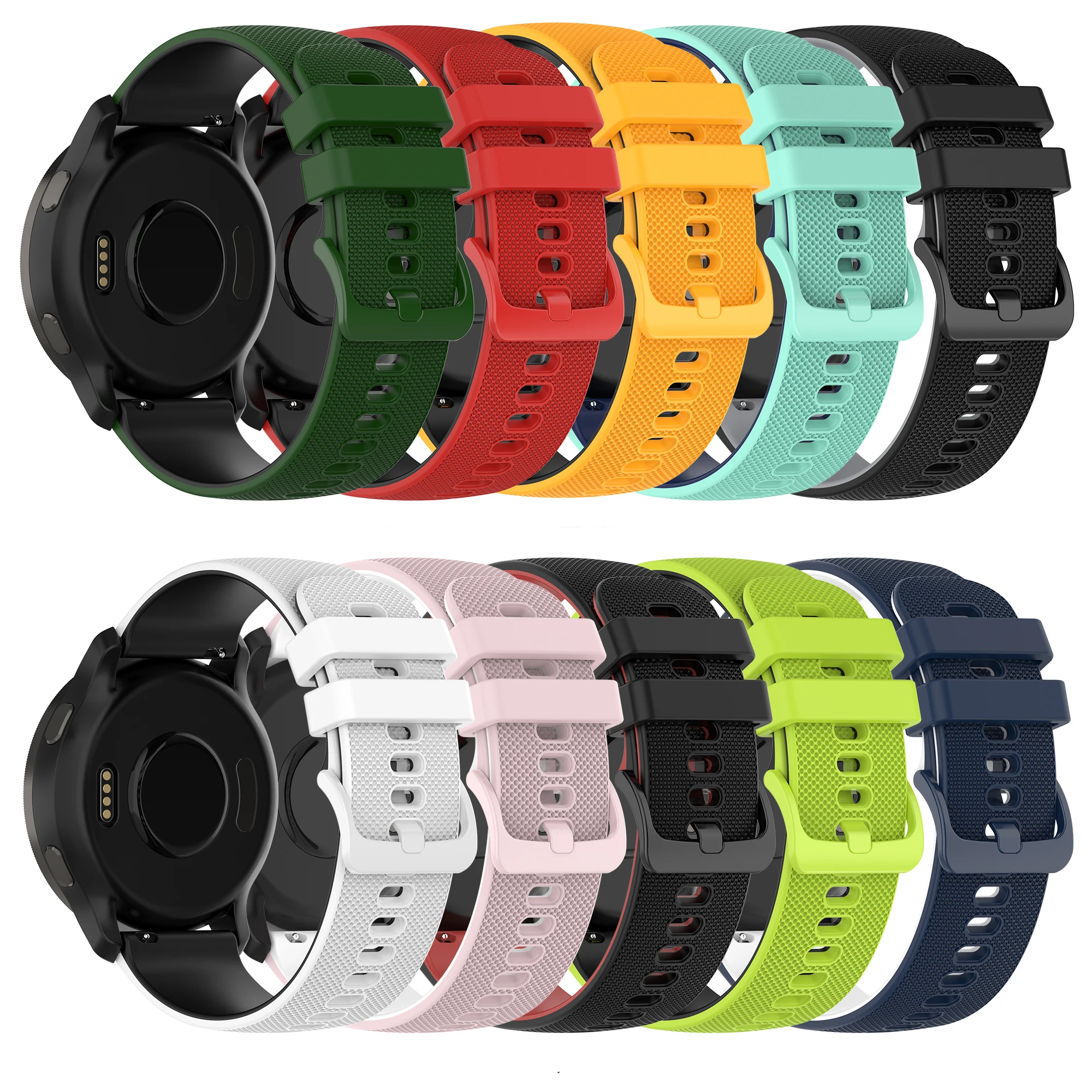 20mm Wristband For Huami Amazfit GTS 4 2 Mini Bip U 3 Pro GTR 42mm Band Silicone Strap for Amazfit GTS4 GTS2 mini Watch Bracelet