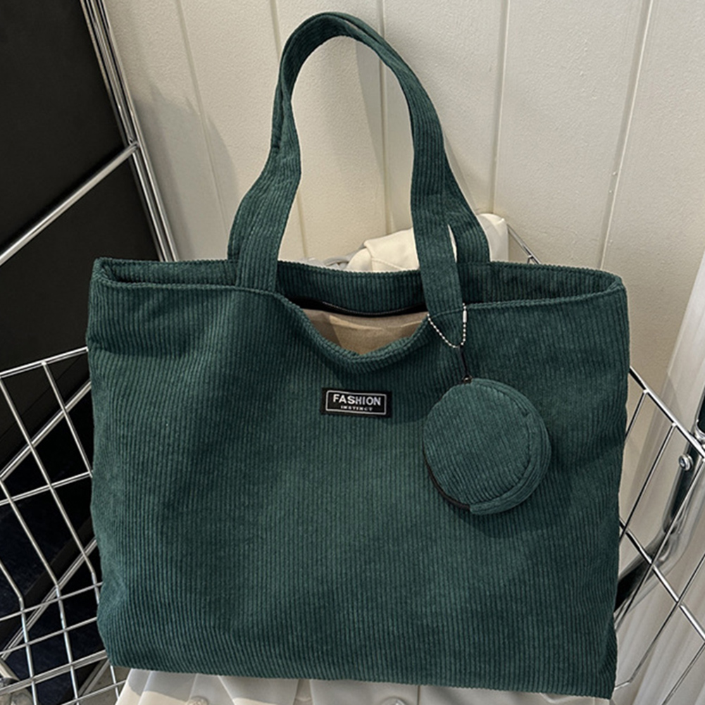 Women Vintage Tote Bag Zipper Retro Shoulder Bag Foldable Lightweight Handbag with Coin Bag Large Capacity Versatile Sling Bag