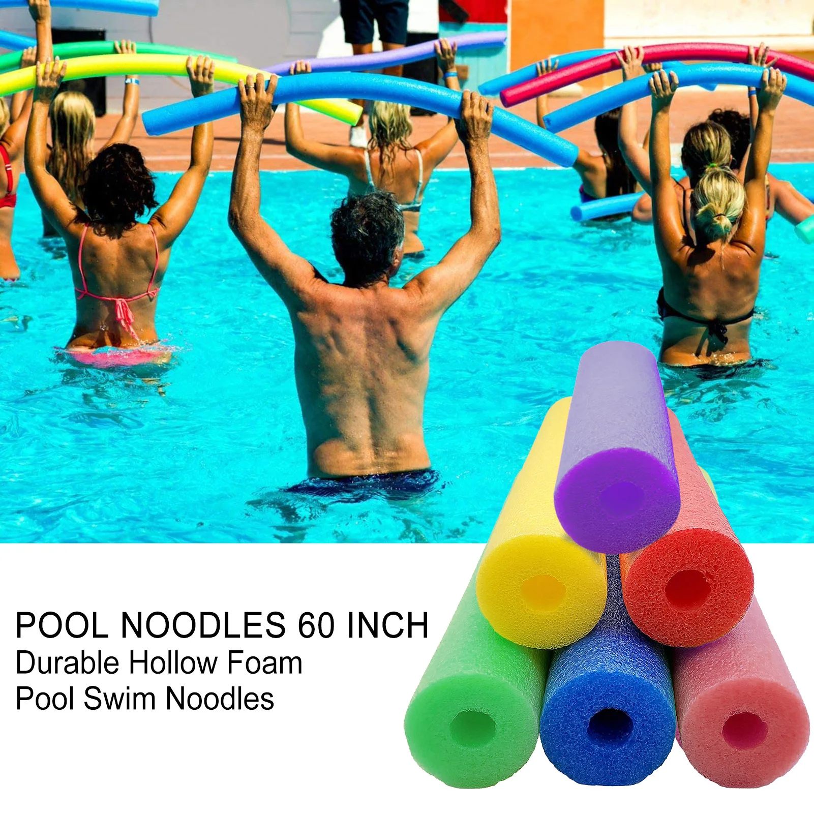Swimming Floating Foam Sticks Pool Noodle Water Float Aid Noodles Foam Float for Children and Adult Surfing Swim Accessories