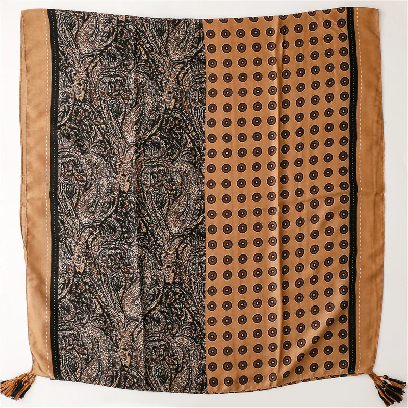 Brand round dot Color Blocked Tassel Viscose Shawl scarves Lady High Quality new Wrap Pashmina Stole Bufandas 2025 Muslim Hijab