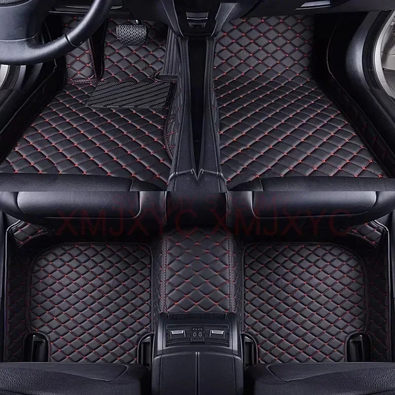 Custom 3D Car Floor Mats for Mercedes Benz GLA X156 H247 2019-2023 GLB 5 7 Seat Interior Accessories Artificial Leather