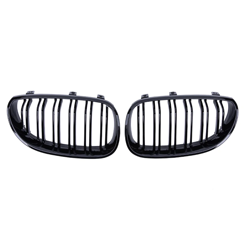 Car Front Kidney Grill Gloss Black M Color For BMW 5 Series E60 E61 2003 - 2010 M5 520i 523i 525i 528i 530i 535i 540i 520d 530dd