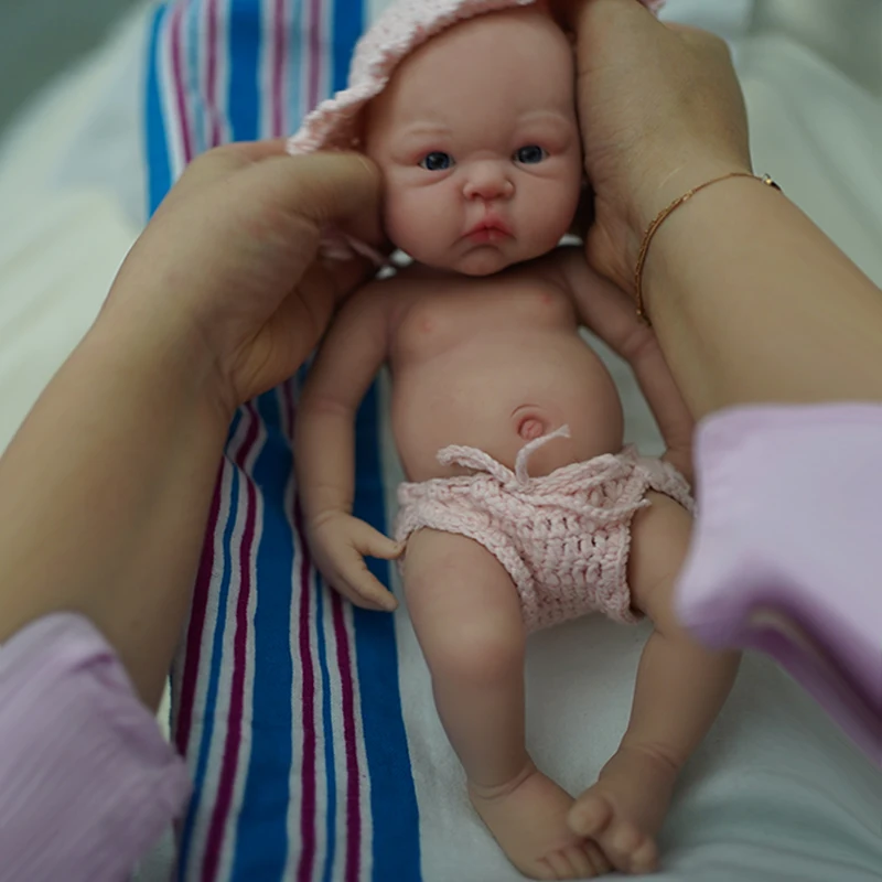 12" Micro Preemie Full Body Silicone Baby Doll Boy " Aron" Lifelike Reborn Doll Surprice Children Anti-Stress