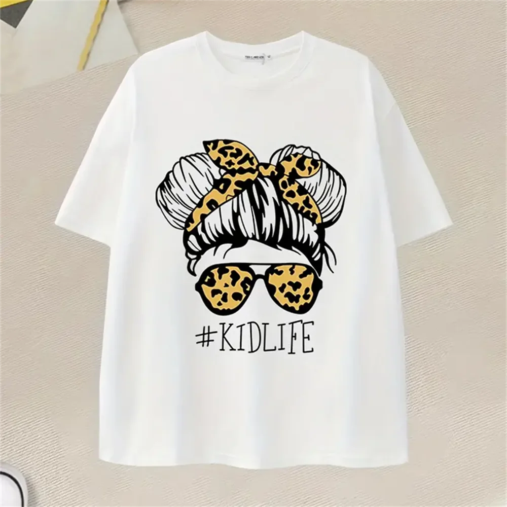 New Mother Father Kids Family Matching Outfits White Short Sleeve Mother Father and Daughter Clothes Family Look Summer Tshirts