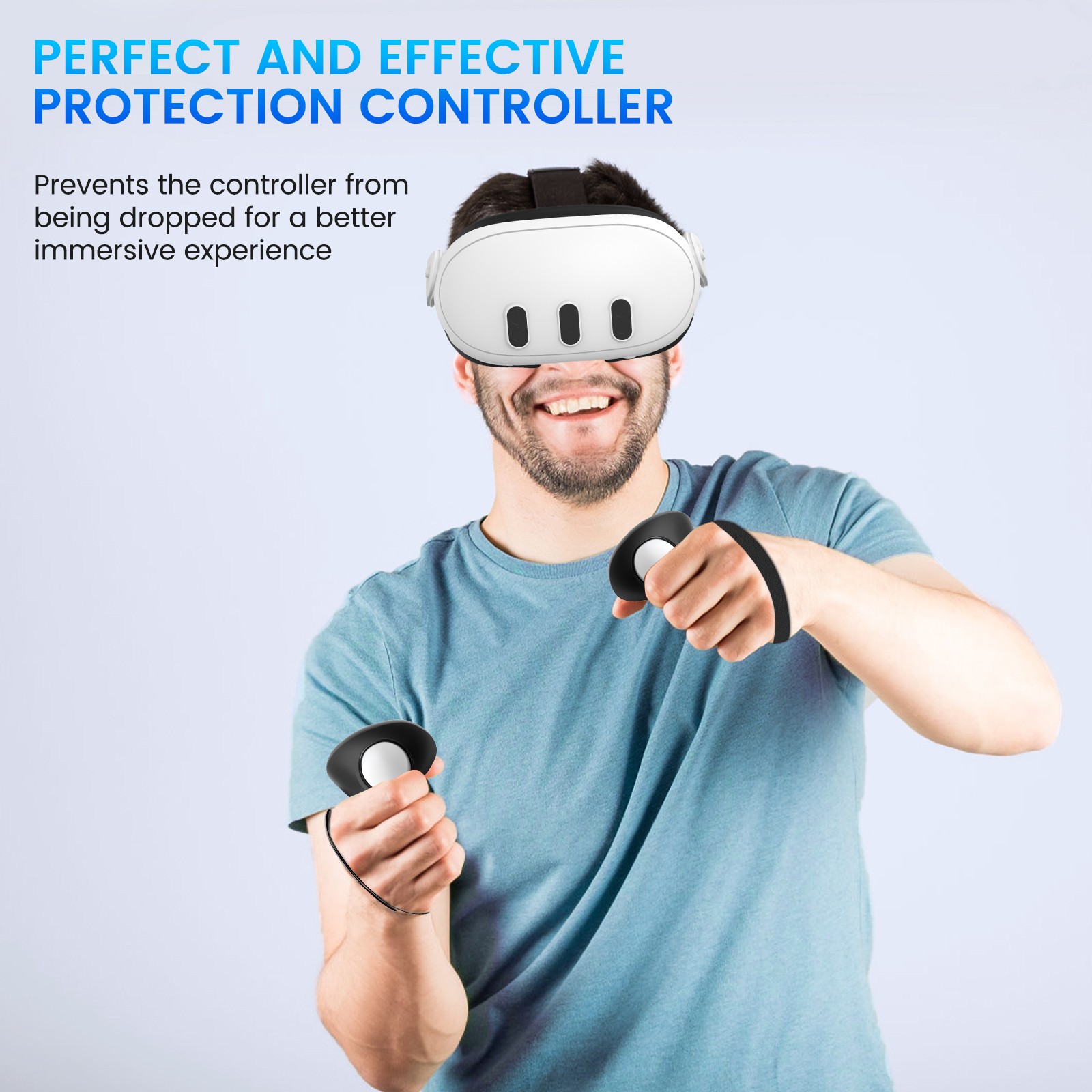 Silicone Controllers Grip Protector Left Right Sign 2 Rocker Cap VR Touch Controller Cover Skin for Meta Quest 3 VR Accessories 3dfba 7dc1a
