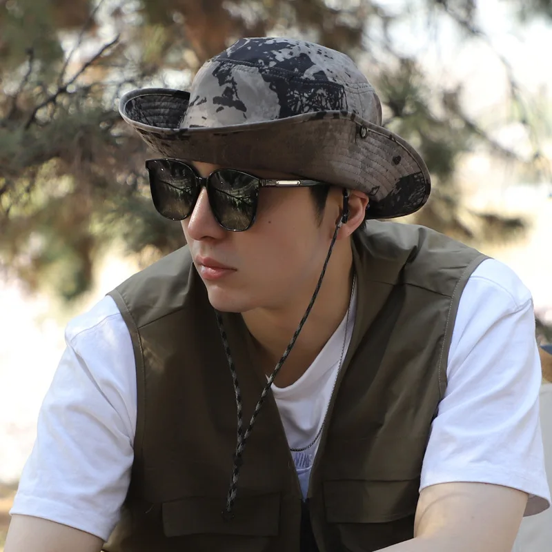 Hat Big Head Around The fisherman's Hat Hiking Casual Travel Sun Hat Male Summer Basin Cap Quick Dry Thin Large Hat For Men
