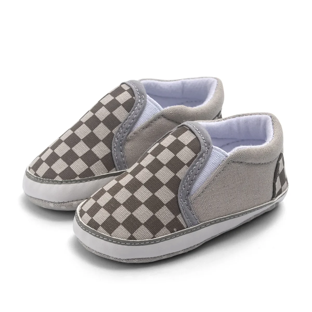 Baby Shoes Classical Checkered Toddler First Walker Newborn Baby Boy Girl Shoes Soft Sole Non-slip Casual Sports Crib Shoes