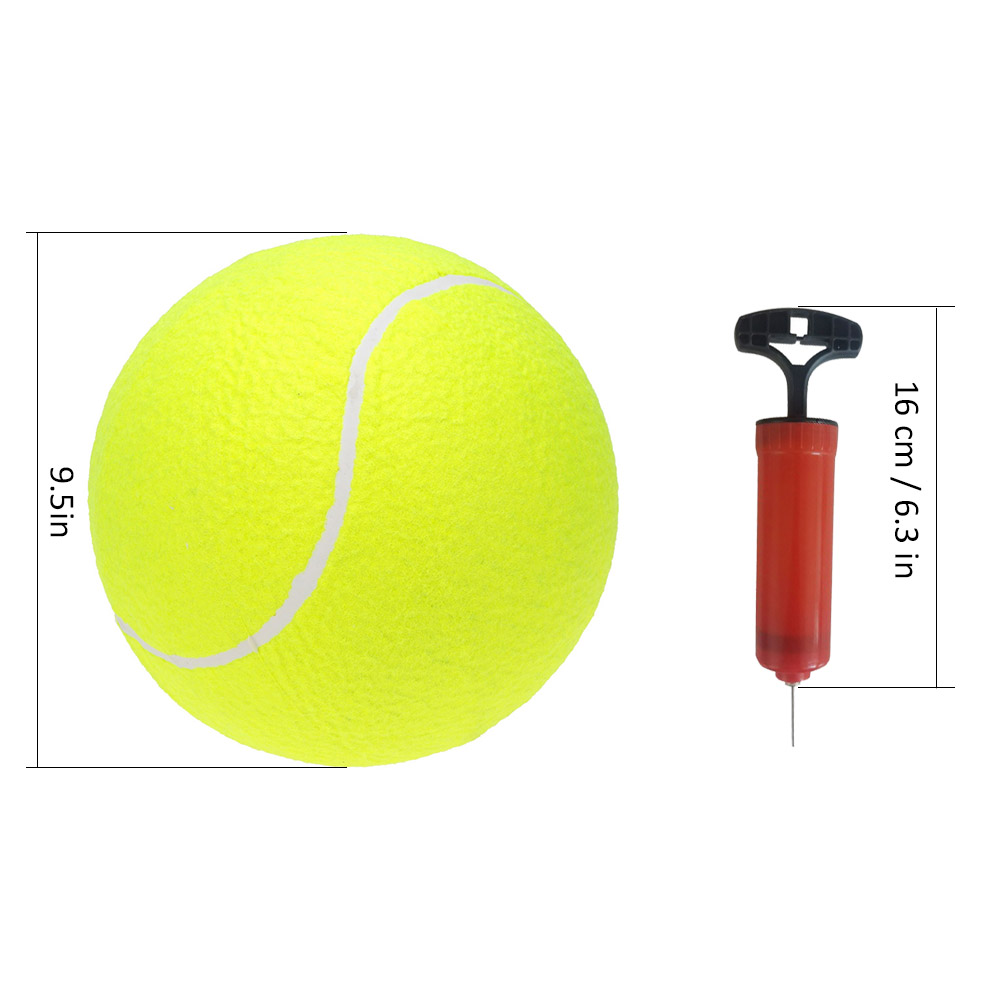 Giant Tennis Ball For Pet Chew Toy Big Inflatable Tennis Ball Signature Mega Jumbo Pet Toy Ball Supplies Outdoor Cricket