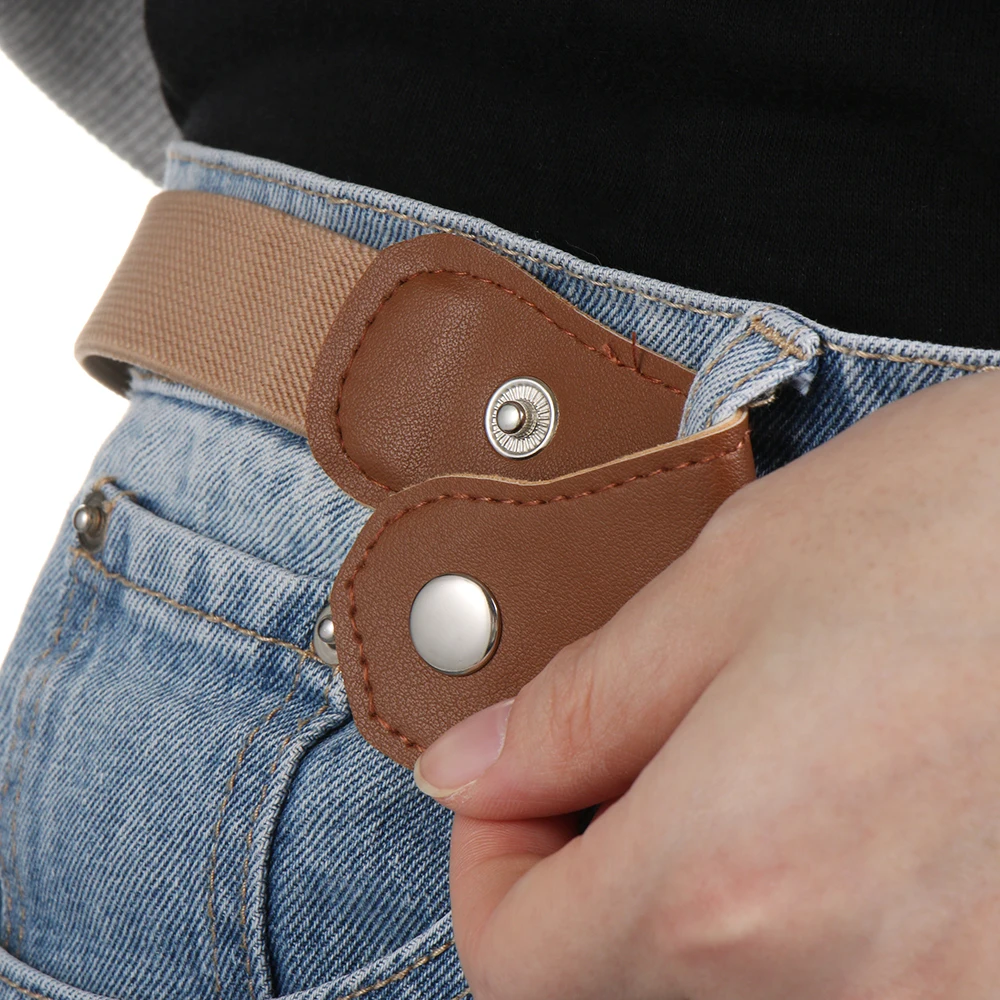 Child Kids Buckle-Free Elastic Belt Stretch Canvas Belt For Boys Girls Adjustable Children Belts For Jeans Pants