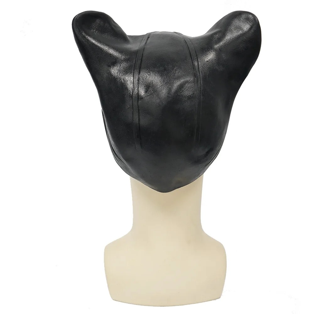 Halloween Party Sexy Cat Woman Latex Mask Superhero Movie Cosplay Costume Helmet Fancy Half Face Erotic Bondage Prom Sexy Gift