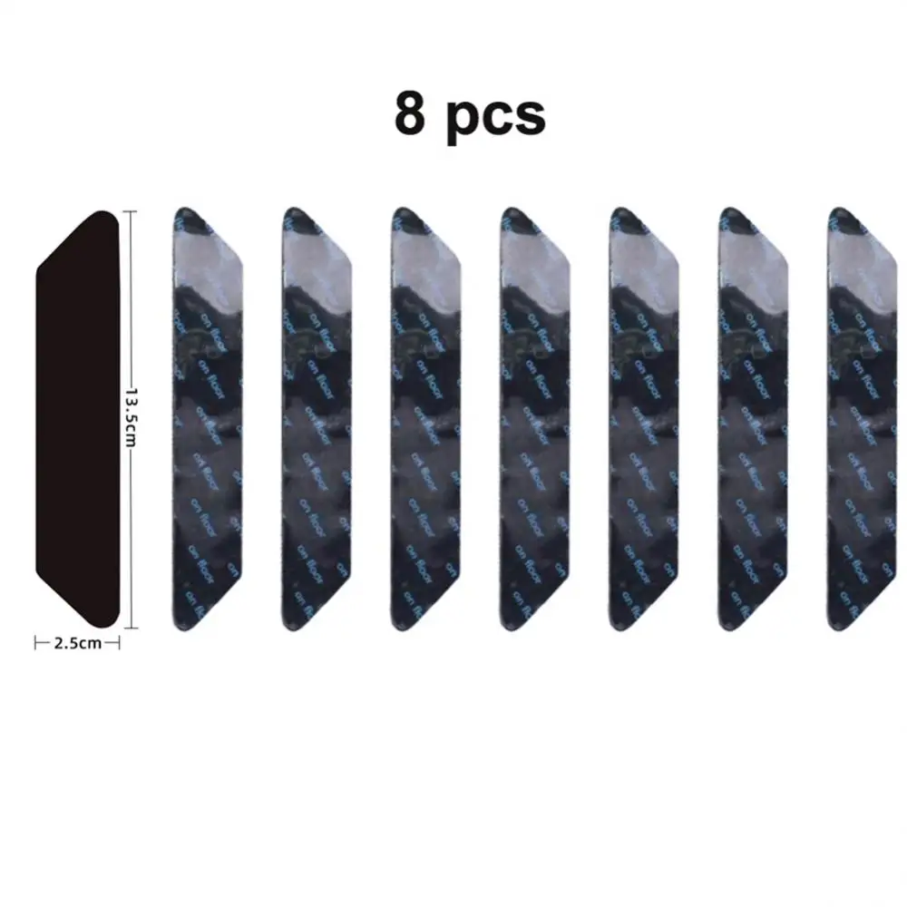 8pcs Carpet Non-slip Sticker Rug Carpet Grippers Triangle Mat Sticker Reusable Silicone Washable Grips For Bathroom Corners Pads