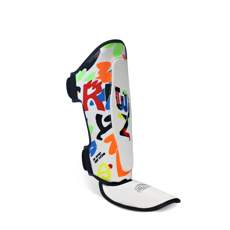 BN 3-11Y Kids Ankle Support Leg Leggings Boxing Shin Guards MMA Muay Thai Karate Kickboxing Legs Protector Training Equipment EO
