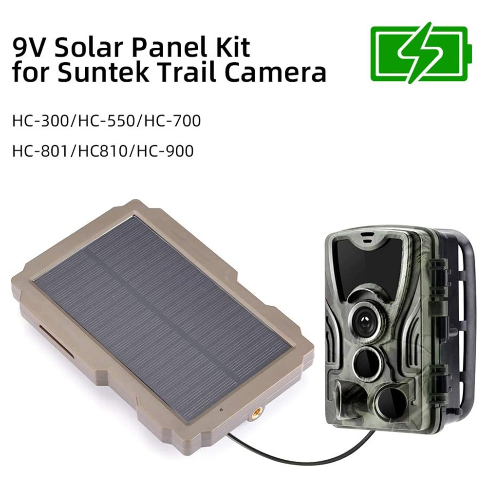 Tomshoo Trail Game Camera Solar Panel Kit 3000mAh 6V-12V Rechargeable Solar Charger for Hunting Camera Hunting Acessories 1f079 5 bf229
