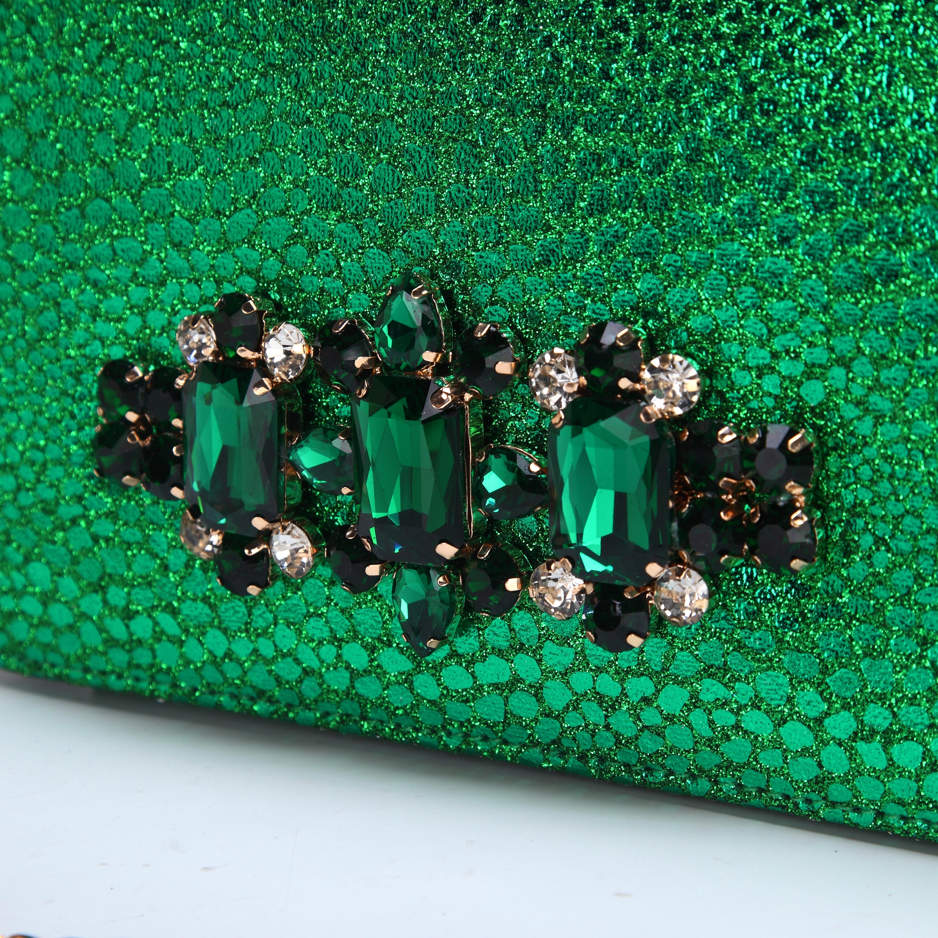 womens Green Elegant High Heels Nigeria Popular Ladies Shoes with Bag Set for Wedding dh5727163