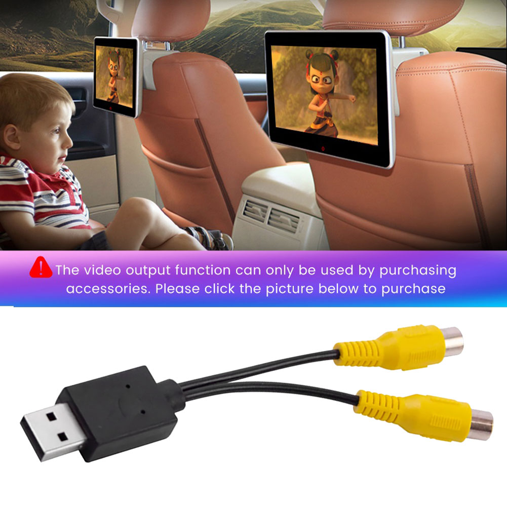 Car Car Video OutPut Box USB Port To CVBS Adapter Portable RCA Video Output Cable 2 CVBS Output for Android Multimedia Player