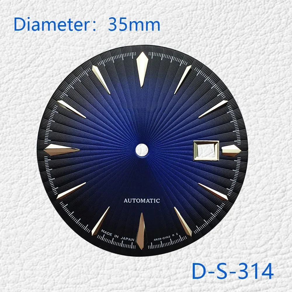 Aksesori jam tangan Dial seri 35mm untuk NH35 NH36 gerakan otomatis dengan yang dapat disesuaikan