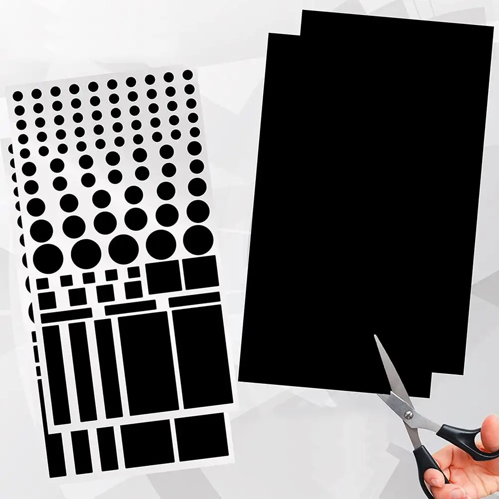 1 Sheet Light Dimming Stickers 50-100% LED Cover Stickers For Electronic Devices Car Light Blocking Stickers